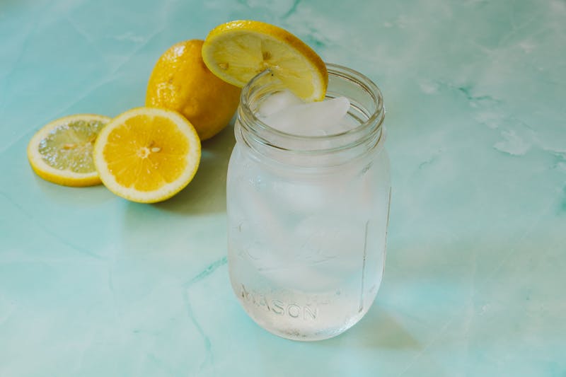 Fresh lemonade drink at Mod Pizza